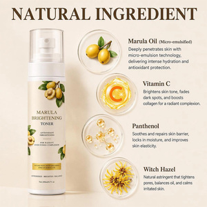 Tonique éclaircissant à l'huile de marula, tonique hydratant pour le visage, tonique éclaircissant pour la peau, soin de la peau, étiquette privée OEM - Product Image 2