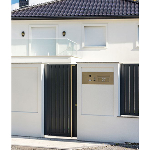 Cerradura Inteligente Eléctrica para Patio Trasero Estilo Americano, Puertas Metálicas Modernas de Aluminio para Exteriores en Venta - Product Image 4