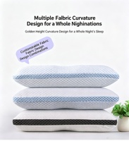 Oreiller Ergonomique en Mousse à Mémoire de Forme pour Soutien Cervical, Soulagement des Douleurs Cervicales, Soin de Santé, Rafraîchissant, Médical, pour Lit, Sommeil, Hôtel, Amovible et Lavable