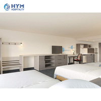 Ensemble de meubles de chambre d'hôtel Home2 en bois de chêne moderne - Utilisation commerciale durable