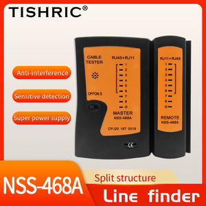 Testeur de câble réseau NSS-468A TISHRIC RJ45 + RJ11, détecteur de ligne, testeur de ligne téléphonique, appareils réseau efficaces - Product Image 2