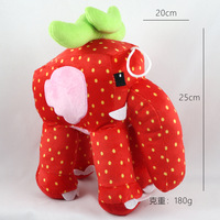 Peluches Éléphant Fraise Brodé Super Doux 20-30cm Steal Brainrot Jandel