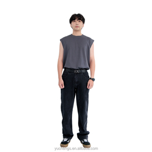 กางเกงยีนส์คาร์โก้ขากว้างสำหรับผู้ชายกางเกงยีนส์ทรงคาร์โก้แนวสตรีทระบายอากาศได้ดีสำหรับฤดูหนาวดีไซน์3D - Product Image 5