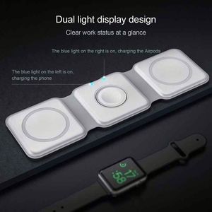 Newest Portable Magnetic Fast Charger Holder 3 in 1 Multifunction 15W Wireless Charging <b>Stand</b> Charger Station for Phone 15 16 - Product Image 3
