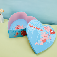 Boîte rigide en papier personnalisée, impression couleur intégrale, vente en gros, haute qualité, base et couvercle en forme de cœur, pour cadeaux de la Saint-Valentin et cosmétiques