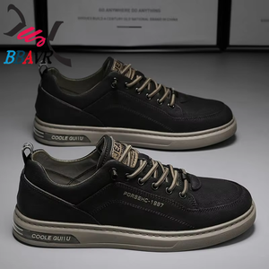 Zapatillas Casuales para Hombre, Parte Superior de Microfibra, con Cordones, Punta Redonda, Ligeras, para Caminar, para Todas las Temporadas - Product Image 4