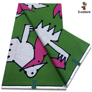 Phi Sáp siêu in vải 6 sân quần áo châu Phi Batik vải bông tinh khiết Turban Vải bán buôn quần áo vải - Product Image 6