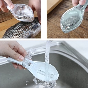 <b>Fish</b> Scale Scraper <b>Fish</b> Skin Brush Seafood Tools Fast Remove <b>Fish</b> Scraper Cleaning <b>Knife</b> Kitchen Accessories - Product Image 4