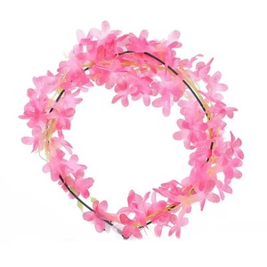 LED <b>Light</b> <b>up</b> Flower Wreath Glow <b>Garland</b> Hairband Birthday Wedding Party Supplies LED Hawaiian Lei Headband Flower Crown Wreath - Product Image 6