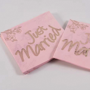 ผ้าเช็ดปากเจ้าสาวสุดหรูหรา โทนสีชมพูอ่อนละมุน เหมาะสำหรับงานฉลองแต่งงาน - Product Image 2