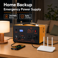 Centrale Électrique Portable LiFePO4 500W 360Wh avec Générateur Solaire MPPT pour Camping, VR et Sauvegarde Domestique - Vente en Gros