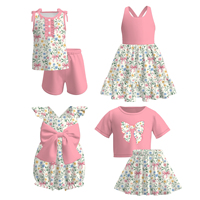 Enfant en bas âge filles robe pour l'été 4 juillet bébé enfants arc imprimé sans manches dos nu Spaghetti sanglé robe lambrissée lait soie ODM