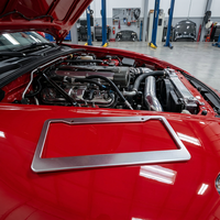 Service d'usinage CNC 3D de précision professionnelle, fabrication OEM/ODM, cadre de plaque d'immatriculation en alliage d'aluminium personnalisé, couleur personnalisée, sablé et anodisé