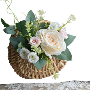 Panier à fleurs en fer rond, conteneur alimentaire, panier de rangement portable, cuisine multifonctionnelle, cadeau de mariage - Product Image 3