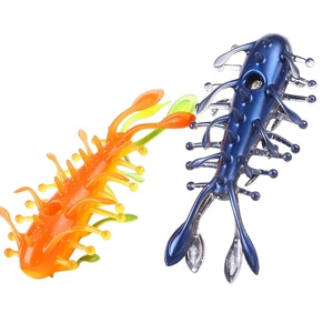 Vente en gros usine – Leurre souple creux en forme de concombre de mer, 82 mm, 6,31 g, 3 pièces par boîte, 6 couleurs, flottant, pour la pêche au bar et à la perche - Product Image 1