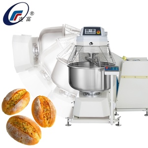 Mélangeur à spirale professionnel 100kg 125kg à cuve basculante pour boulangerie industrielle, machine à pétrir le pain, la baguette et la pâte de blé - Product Image 4