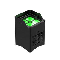 Projecteurs LED sans fil DMX IP65 alimentés par batterie et CRMX par LumenRadio, 4 pièces, 20W, Tianxin RGBCLA 6-en-1, écran OLED, pour DJ