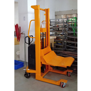 Hidrolik Platform Asansörü Elektrikli Rulo Film İstifleyici Yağ Varil İstasyonu Araba Silindirik Malzeme Bomlu Asansör 0.8kw Düğmeli Masa - Product Image 3