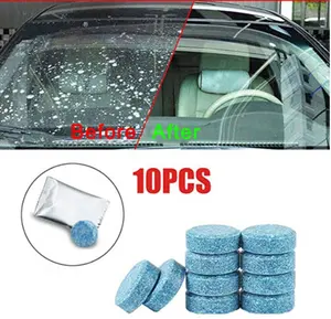 Toptan fiyat araba temizlik efervesan tabletler/sprey temizleyici sıvı araba cam ön cam temizleme yıkama deterjan