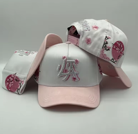 Gorra de Béisbol de 5 Paneles con Visera Curva, Estilo Nuevo, Personalizada, de Gamuza y Algodón, Gorras Deportivas B CROSS, Sombreros Barbas Originales con Logotipo de Diamantes de Imitación