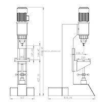 Presse à riveter hydraulique métallique 14kn 34kn 2-16mm Machine à riveter orbitale radiale