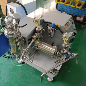 उच्च दक्षता प्रयोगशाला 1 एल नैनो क्षैतिज रेत मिल प्रदर्शन स्क्रीन स्टेनलेस स्टील वर्णक उच्च उत्पादकता पाउडर मिलिंग - Product Image 1