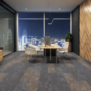 Recyclable <b>Materials</b> Eco-friendly Self Adhesive Carpet Tiles Nylon Office Hotel Commercial <b>Fireproof</b> Carpet Tile - Product Image 1