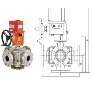 Válvulas de bola de 5 vías motorizadas eléctricas aisladas clase F personalizables OEM Válvulas de control de tapa de aluminio de nailon de control a prueba de fallas - Product Image 6