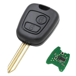 Télécommande à 2 boutons 433MHz ID46 puce pour citroën C2 C3 <span class=keywords><strong>C4</strong></span> Saxo <span class=keywords><strong>Picasso</strong></span> Xsara Berlingo SX9 lame non coupée - Product Image 1