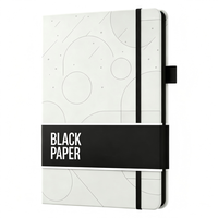 Bas quantité minimale de commande Classique Personnalisable Premium Vegan Leather Deep Red Dot Grid Lined Notebook Journal