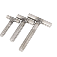 A2-80 A2-70 SS316 personnalisé M6 pince en acier inoxydable T fente tête colonnaire demi-boulon fileté