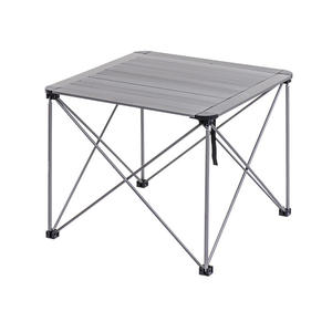 Table pliante d'extérieur Ningbo en alliage d'aluminium, légère et portable, pour pique-nique et camping, design minimaliste, petite et grande taille - Product Image 4