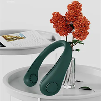 Ventilateur portable d'extérieur mini, rafraîchissant, rechargeable par USB, sans pales, pliable, pour le sport, à suspendre au cou - Grande Vente