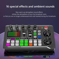 Carte son F998 au prix d'usine avec un ensemble de microphone à condensateur BM800, kit complet de karaoké et de diffusion, trépied
