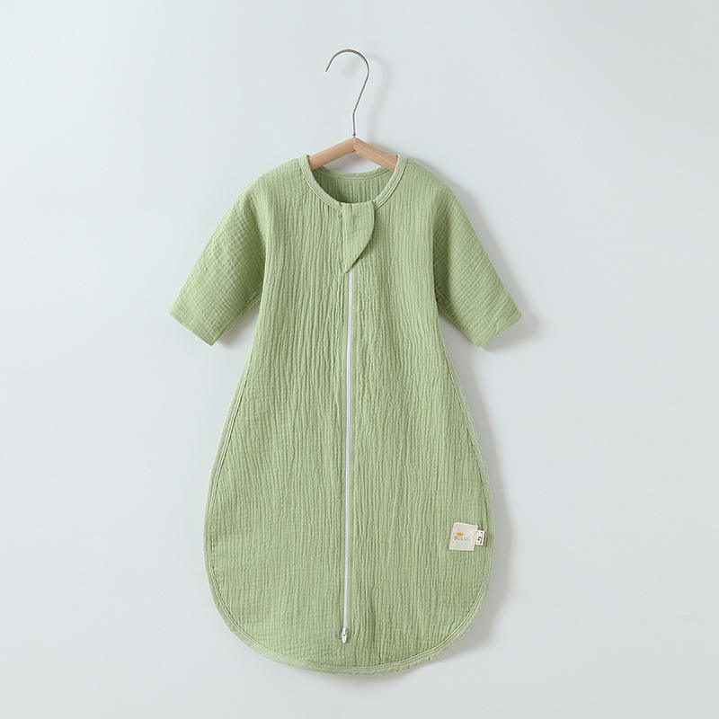 Vêtement de poche à manches longues en gaze vert menthe 878