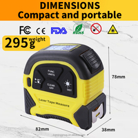 Mètre laser numérique multifonctionnel 4-en-1 de haute précision 40m/60m – Ruban de mesure laser