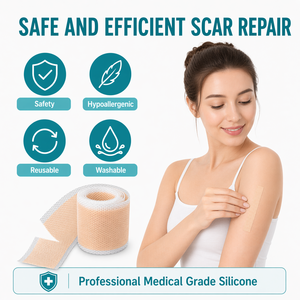 Bande de <span class=keywords><strong>silicone</strong></span> personnalisée de qualité médicale <span class=keywords><strong>pour</strong></span> cicatrices, conformes à la norme ISO 13485, <span class=keywords><strong>pour</strong></span> le soin des cicatrices de césarienne - Product Image 4