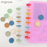 Anneaux de reliure RINGNOTE 28 mm en plastique, 1,1 pouce, lot de 1000, couleurs tendance, pour carnets et agendas à disques