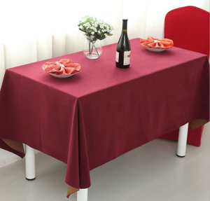 Mantel rectangular minimalista de algodón blanco mantel liso mantel de boda - Product Image 3