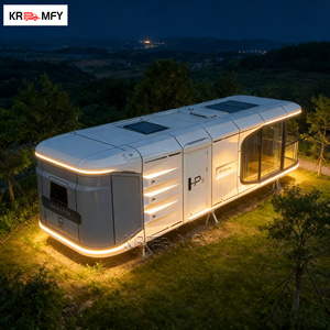 Casa Contenedor y Cama Cápsula Espacial Prefabricada, Contemporánea, de Lujo e Impermeable, con Cocina - Product Image 4
