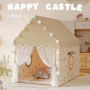 Carpa <span class=keywords><strong>de</strong></span> Juego Infantil para Interiores y Exteriores, Diseño <span class=keywords><strong>de</strong></span> Casa <span class=keywords><strong>de</strong></span> Dibujos Animados Color Caqui, Pequeño Castillo <span class=keywords><strong>de</strong></span> Juguete para Niños, Regalo <span class=keywords><strong>de</strong></span> Cumpleaños y Festividades - Product Image 3