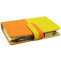 Journal intime A5 en cuir à couverture rigide avec reliure à 6 anneaux pour le bureau et l'école