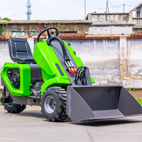 Mini Tracked Skid Steer Loader 390kg Berat Operasi dengan Bucket untuk Pembersihan Salju, Pengiriman Gratis, Peralatan Konstruksi Baru