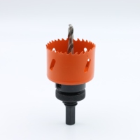 Scie cloche bi-métallique HSS 4241 4341 6541, foret central pour 32-210 mm, finition oxyde noir, longueur 120 mm, garantie 3 ans