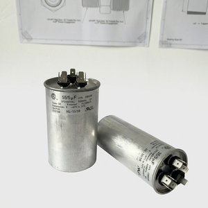 Condensador de Arranque de Motor Dual para <span class=keywords><strong>Aire</strong></span> <span class=keywords><strong>Acondicionado</strong></span>, Redondo/Ovalado, 2-120uf CBB65, Carcasa de Aluminio, 370-450v, Certificación UL, para Contratistas de HVAC YOD - Product Image 4