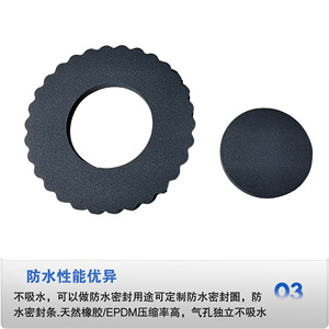 Anillo de Sellado para Tapa de Tanque de Combustible EPDM AM 2509033, Junta de Espuma Moldeada por Compresión para Sellado a Prueba de Polvo, Uso Automotriz - Product Image 2