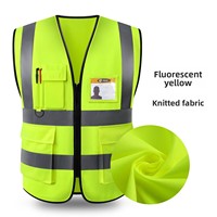 Gilet de sécurité avec poches, en toile, pour le travail, été, ANSI, vert, meilleur gilet de sécurité pour hommes