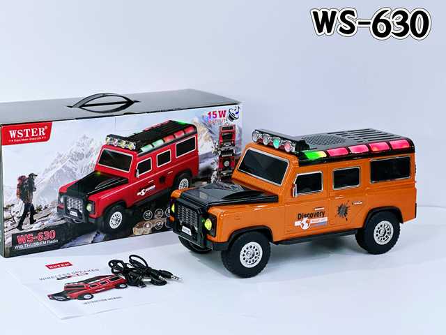 New Off-Road Vehicle Shape Bluetooth Speaker 15W RGB LED Light Wireless Speaker with TF/USB/FM Radio WS-630