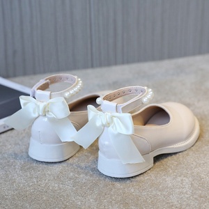 Lente Herfst Meisjes Glansleren Schoenen Mode Kinderen Prinses Casual Jurk Flats Zoete Vlinderdas Kinderen Schoolschoenen - Product Image 2