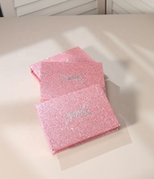 Boîte cadeau magnétique de luxe haut de gamme, auto-assemblante, en carton ondulé, avec finition mate et paillettes, écologique et recyclable